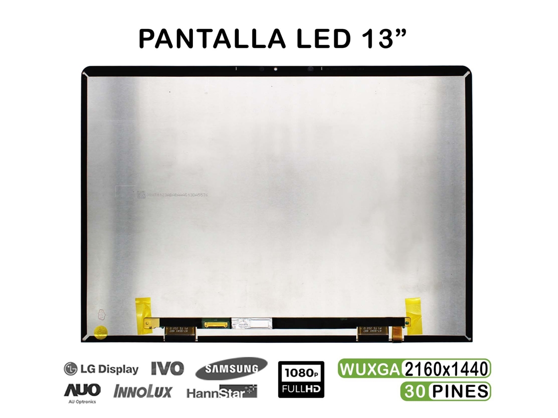 Tela de laptop LED de 13 polegadas TV130WTM NH0 2160x1440 30 pinos compatível com tela envidraçada
