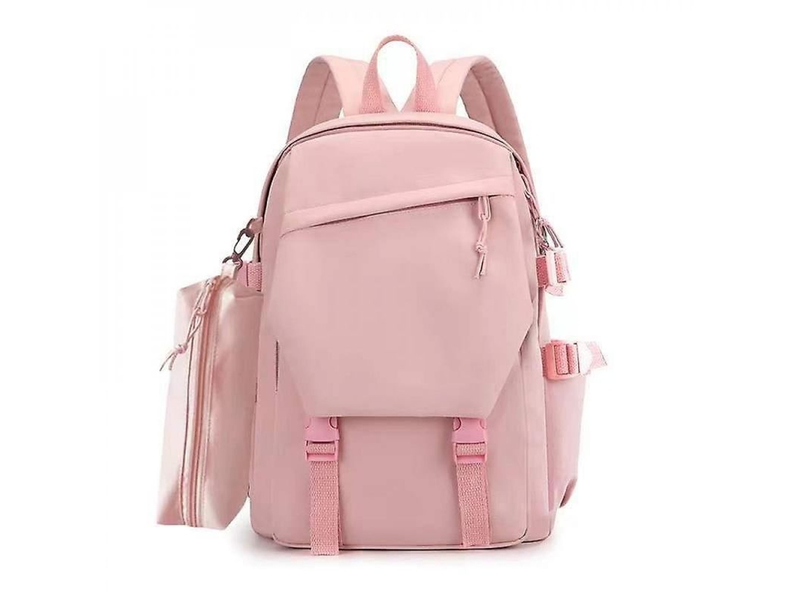 Mochila Escolar Impermeável de Nylon para Adolescentes, 2 Piezas, Confortável (S/MARCA)