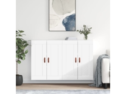 Vidaxl Móveis De Parede 2 Pcs Derivados De Madeira Branco