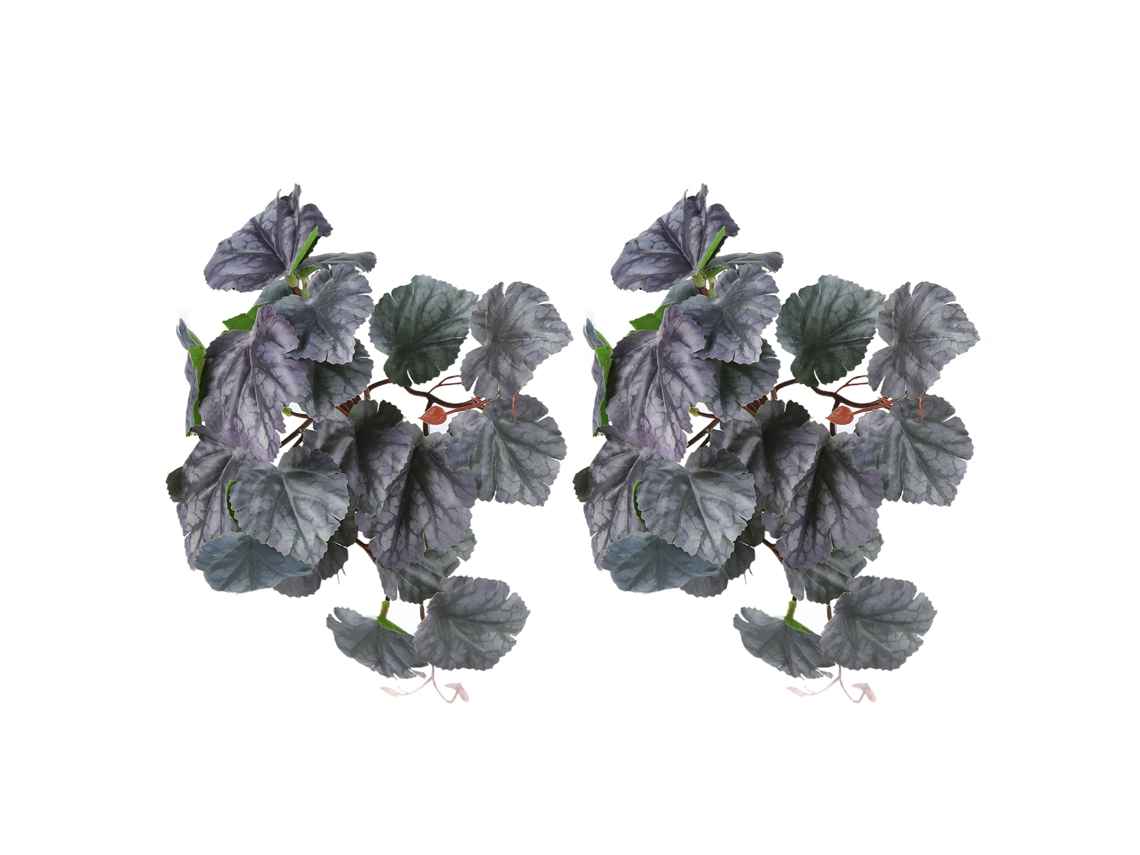 2pcs Planta Artificial Begônia Com Ventosa Para Aquário