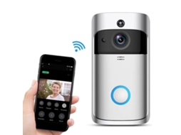 Lurelia Videoporteiro Inteligente, 720p, Wi-fi 2,4ghz, Visão Noturna, Comunicação Bidirecional, Sensor Pir, Deteção Movimento, Alertas Móveis