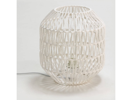 Candeeiro de Mesa  Andra (Branco - E27 - Máx. 40W - Corda)