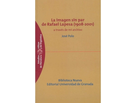 Livro Imagen Sin Par De Rafael Lapesa 1908-2001,La de Jose Polo (Espanhol)