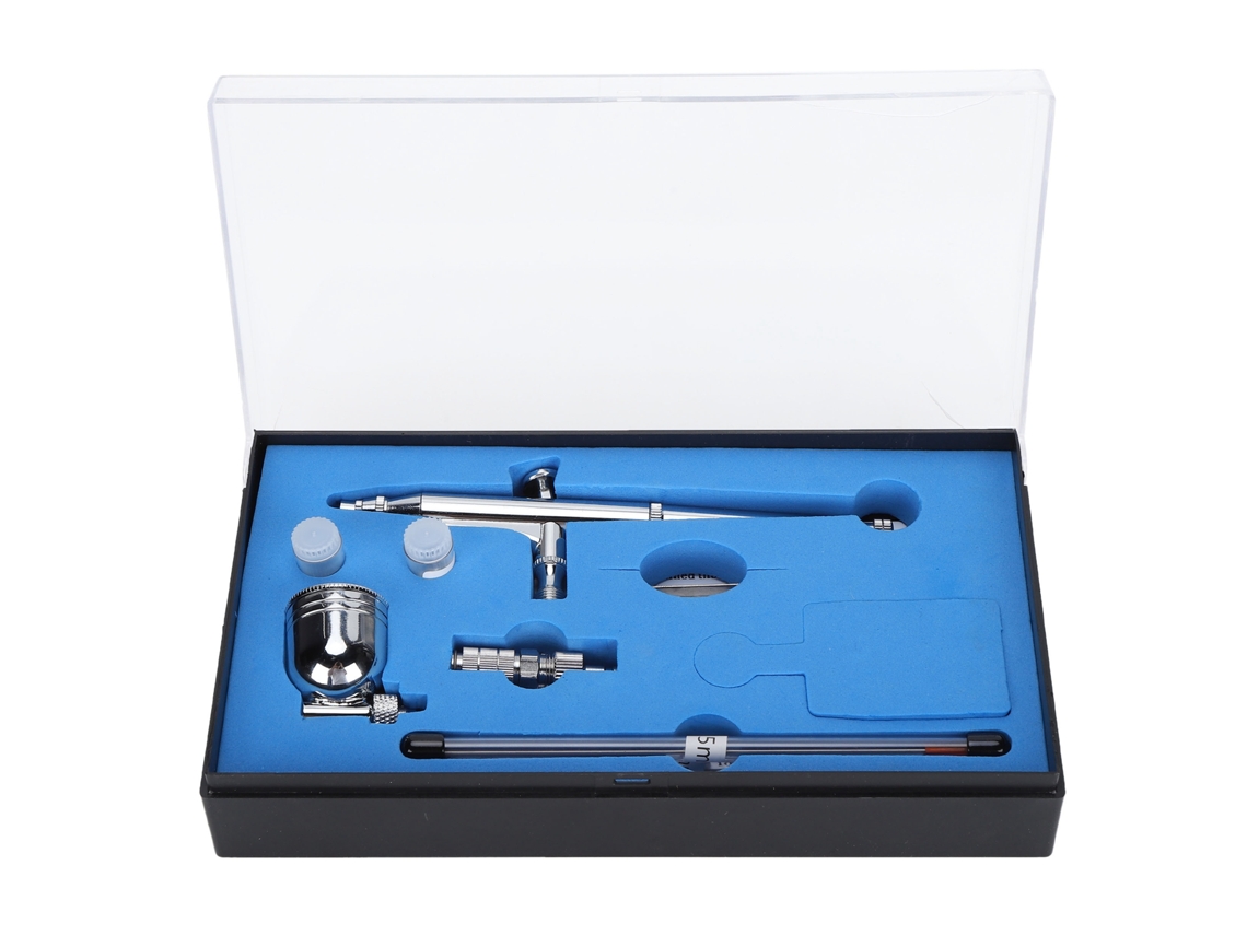Kit de Pincel Aéreo Action com Bicos 0.2mm/0.3mm/0.5mm para Pintura Spray S/MARCA