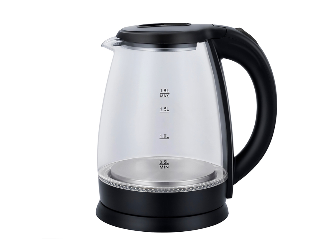 Chaleira de Aço e Borossilicato, Luzes Led, 1500W, 1,8L DAM