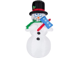 Muñeco De Nieve Hinchable De 180 Cm Con Luces Led, Figura De Navidad Temblorosa, Decoración Navideña