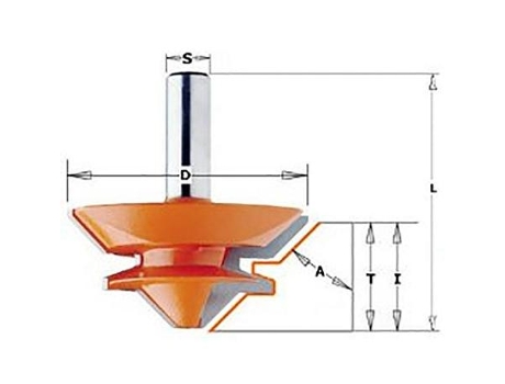 Fresa p/juntas 45  cmt 955.504.11