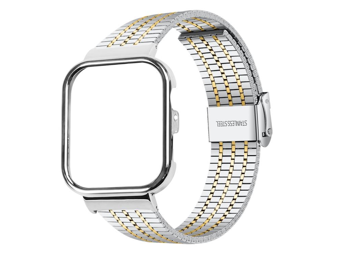 Bracelete para Huawei Watch Fit 4 Pro / Fit 4 / Fit 3 XIAOMOYU em metal Milanês magnético prata e dourado