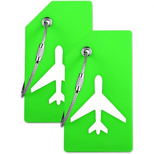 Etiquetas De Bagagem De Silicone Com Placa Identificação São Perfeitas Para Encontrar Rapidamente A Bagagem Do Proprietário(pacote 2 Unidades
