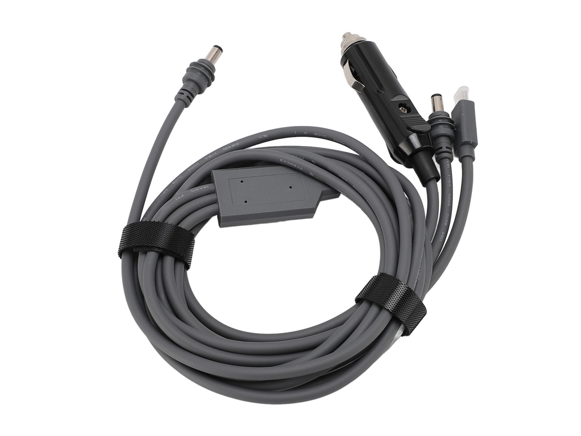 Cabo De Energia Dc Adaptador 3 Em 1 Suporta Carregamento No Carro Pd100w