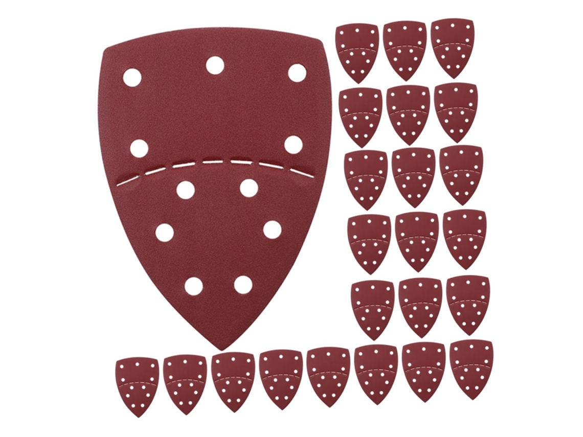 Conjunto de 60 Peças Lixa Triangular Autoadesiva Topbathy para Lixar Móveis Madeira e Metal. Uso Flexível as
