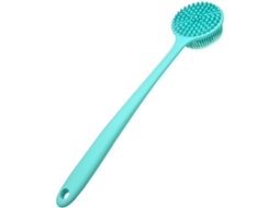 Escova De Banho Silicone Com Cabo Longo, Escova Esfoliante Para Limpeza Corporal E De Spa, Para Banheiro