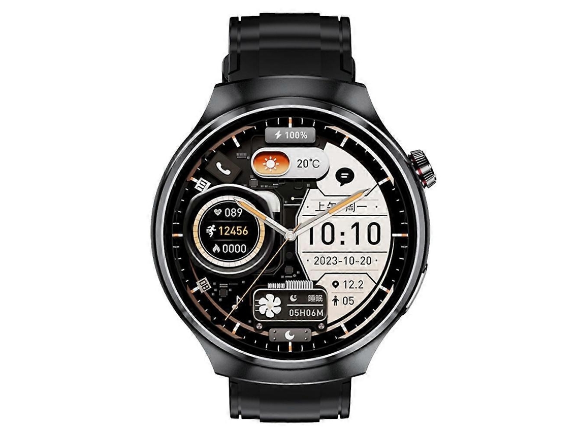 Lurelia Relógio Inteligente V16 Bluetooth, Ritmo Cardíaco, Spo2, Sono, Chamadas, Automático, Alarme, 1,46"