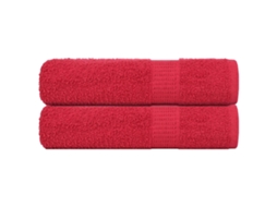 Shower Towel, Shower Towels Vidaxl Vermelho Algodão (70 X 140 Cm)