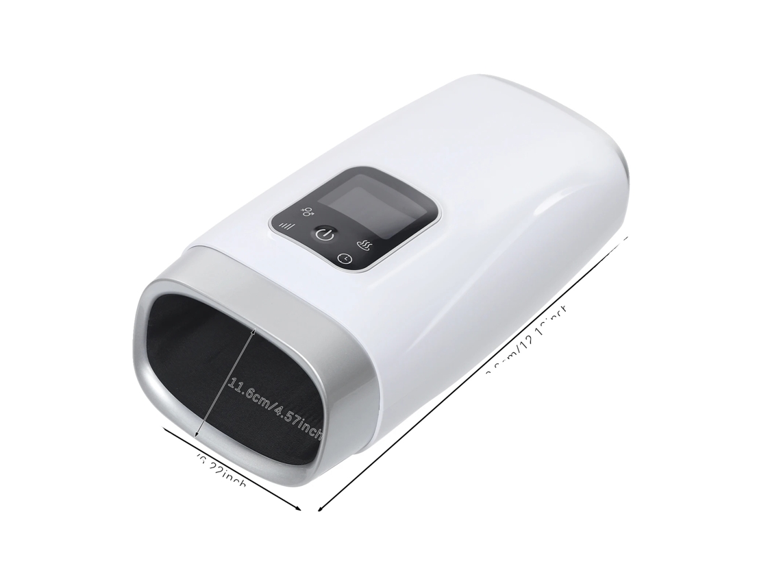 Massageador de Mãos, Temperatura Ajustável, Níveis de Massagem Personalizáveis, Branco OEM