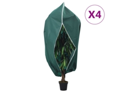 Vidaxl Coberturas Para Plantas Com Fecho 4 Pcs 70 G/m² 3,93x3 M