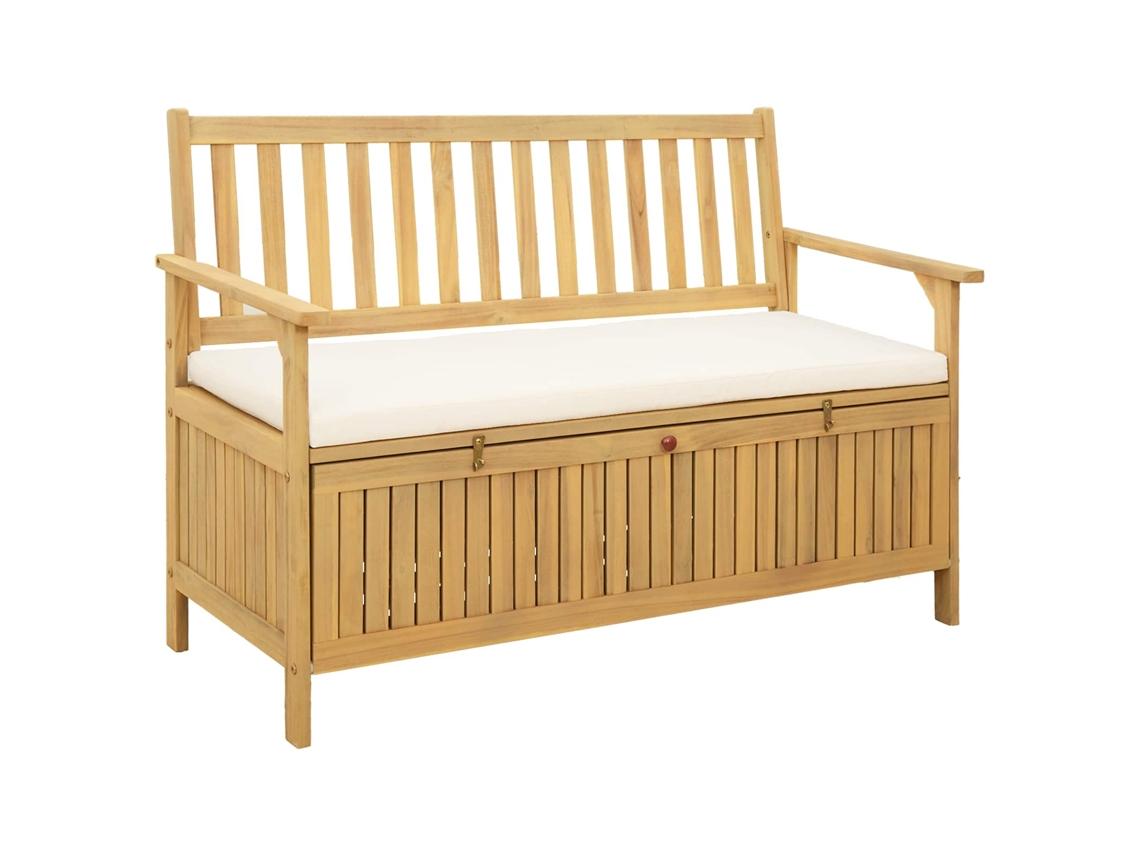 Vidaxl Banco De Arrumação 2 -seater 120 X 63 X 84 Cm Retangular