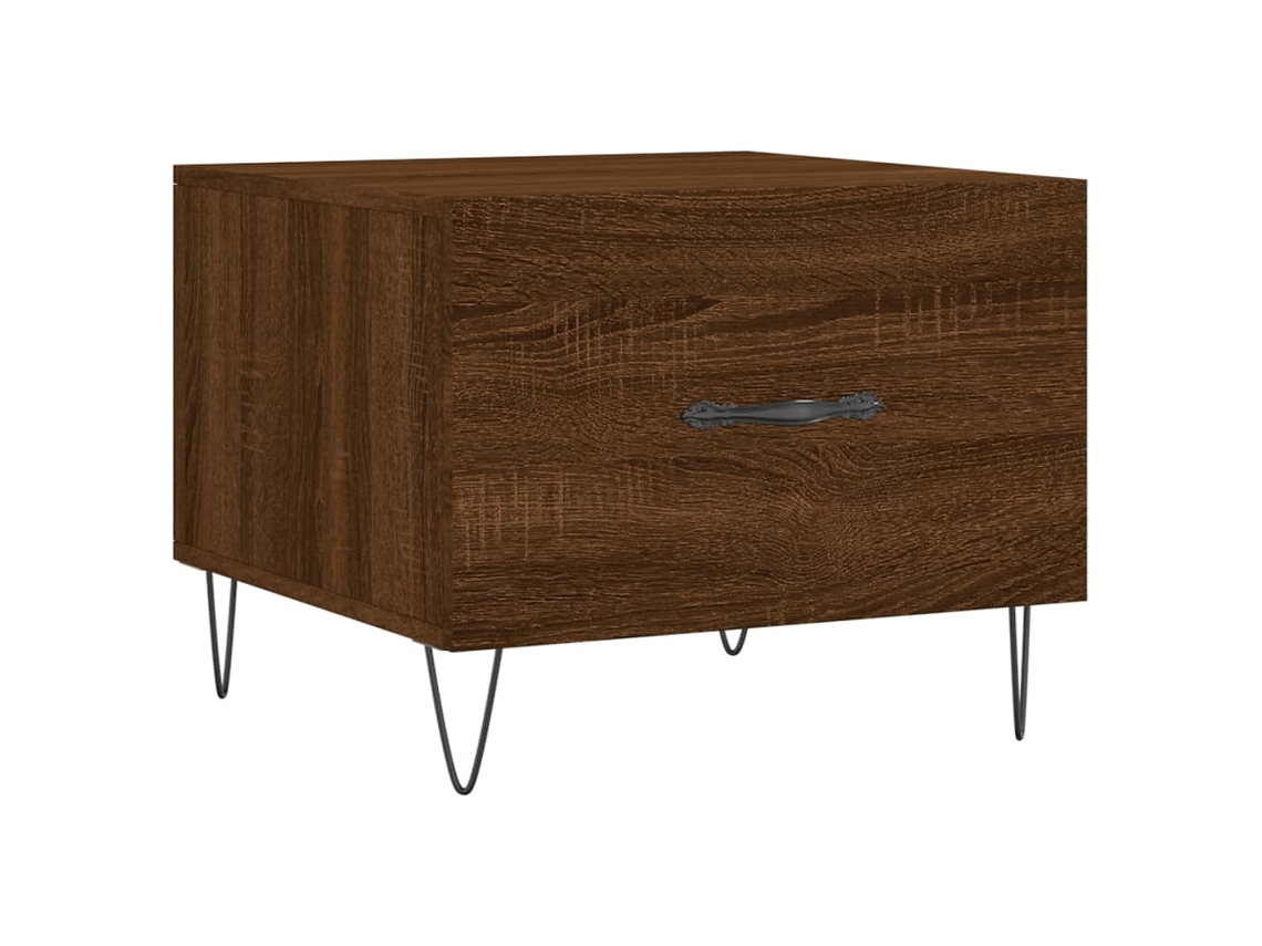 Mesa de Centro Derivados Madeira Carvalho Castanho MAISON EXCLUSIVE (50x50x40 cm)