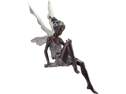 Figura Decorativa De Fada, Estátua De Fada Para Jardim, Ornamento De Resina, Altura 17cm, Impermeável