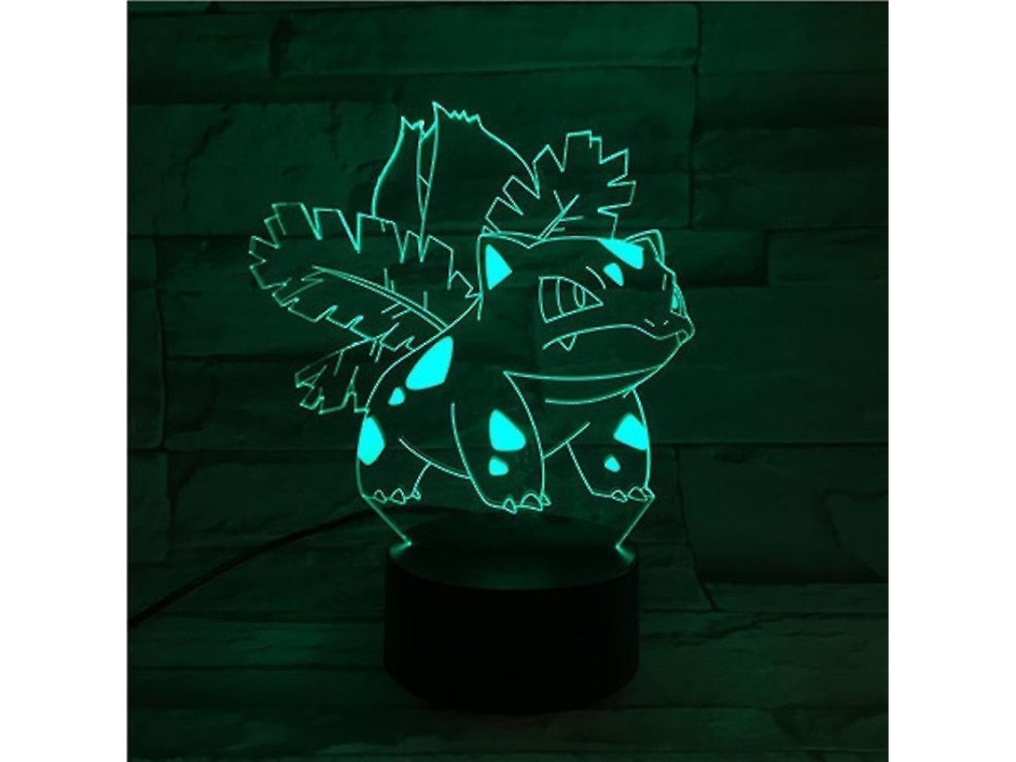 Lámpara Nocturna 3d Led Bulbasaur 2025 Cambio De Color Para Dormitorio Mesa