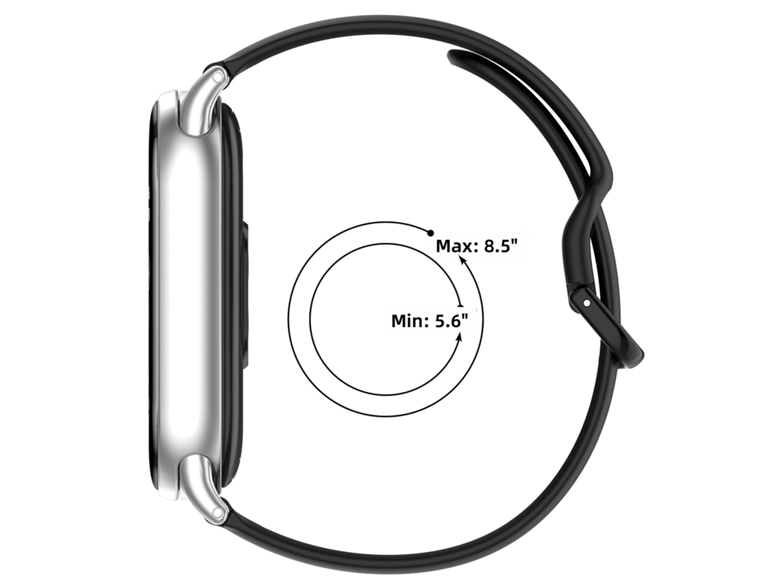 Pulseira para Huawei Band 9/8/7/6, Silicone, Fecho de Pino Único Reverso, 12mm, Esportiva CHABERLU