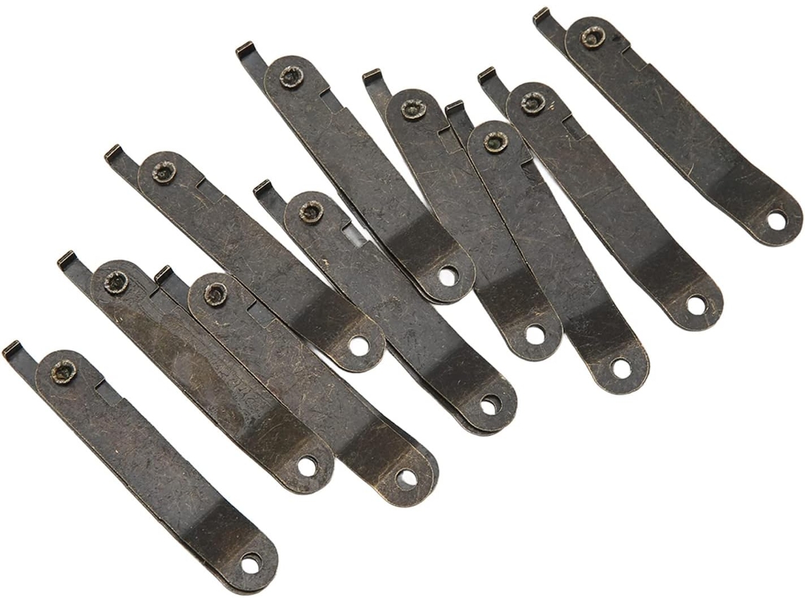 Dobradiça De Suporte Durável E Resistente À Ferrugem, Estilo Retrô, Para Tampas De Caixas Madeira, Estojos De Joias E