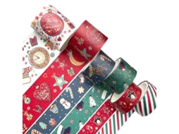 Rolos de fita de Natal, fita decorativa de Natal Slowmoose