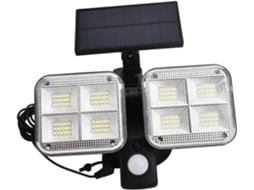 Luminária De Parede Solar Com 120 Leds Para , Feita Em Abs E Com Classificação Ip65 À Prova Dágua. Gokoco