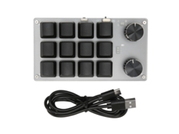 Omni-2026teclado Mecânico Mini Programável Com 12 Teclas E 2 Botões Modo Dual Plug And Play Para Gaming Escritório Mídia