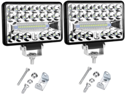 Farol De Trabalho Led Alipis 4 Polegadas, 36 Leds, 108w, Ip67, Alumínio, Pacote Com 2 Unidades, Para Suvs E Utvs