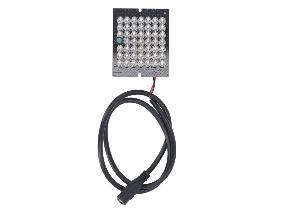 Placa de Luz Infravermelha LED Visão Noturna 850nm 48 Perlas IR DC12V para Câmeras CCTV S/MARCA