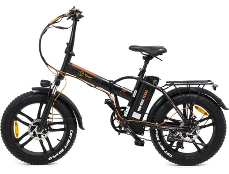 Bicicleta Elétrica You-Ride Texas, Roda 20”, Autonomia 45 km, Preto