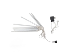 8pcs luzes de chuva de meteoro 30cm 192 led lâmpadas de fio decoração branca | S/MARCA