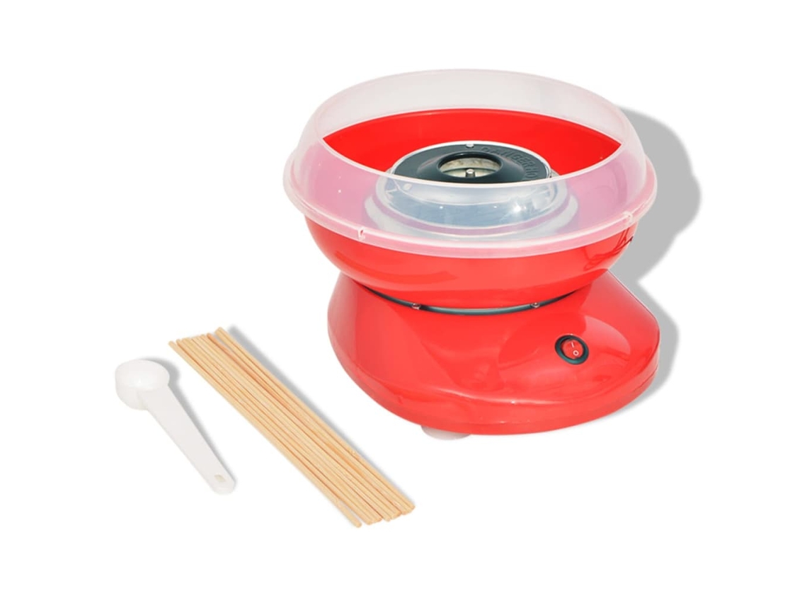Vidaxl Máquina De Algodão-doce 480 W Vermelho