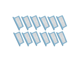 Filtros ultrafinos descartáveis de 12 unidades para Philips Respironics Dreamstation