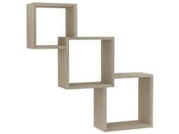 Wall Shelf, Wall Shelves Vidaxl Marrom Madeira Processada (n/a)