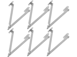 Dobradiças De Suporte Tampa Reforçadas Abaodam, 6 Peças, Dobradiças Dobráveis Com Fechamento Suave Para Portas De