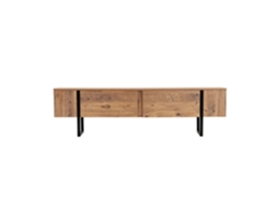 Moov Móvel De Tv Industrial Com Armários De Madeira E Preto 180cm Concept U