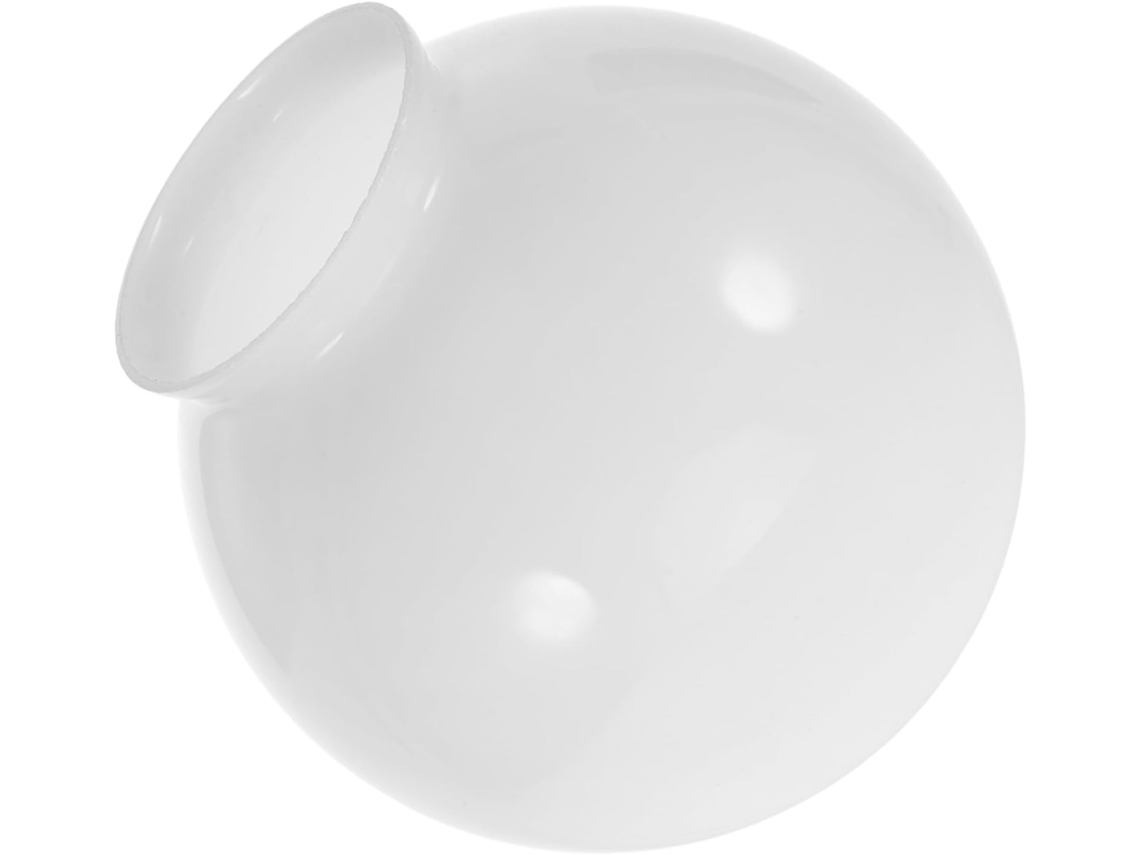 Sala de Estar com Design Elegante Esférico Branco SFUSHOS