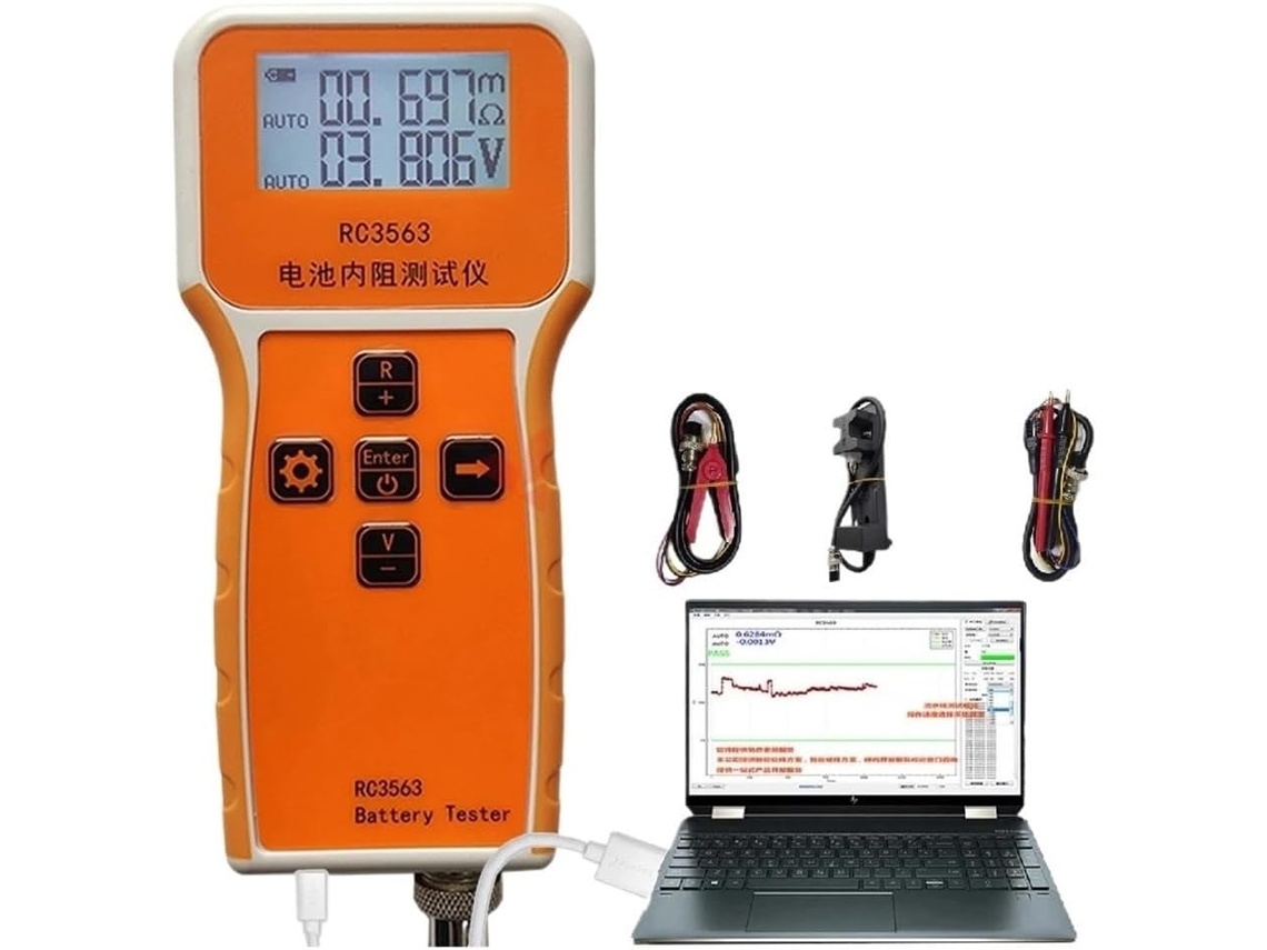 Testador de Tensão de Bateria Rc3563 18650, Testador de Resistência Interna, com SFUSHOS