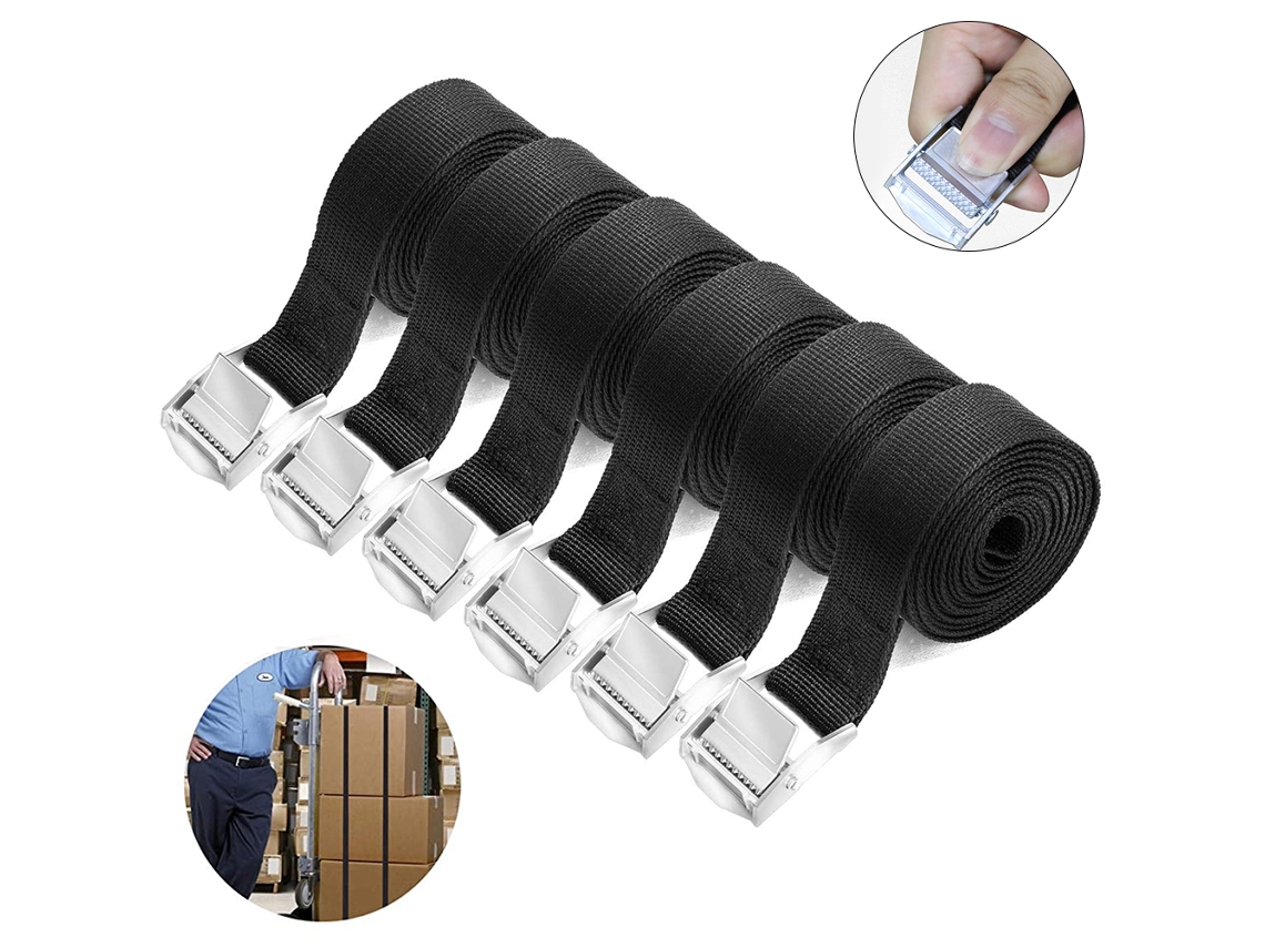 Conjunto de 6 Cintas de Amarração para Bagagem AQUAFORGE