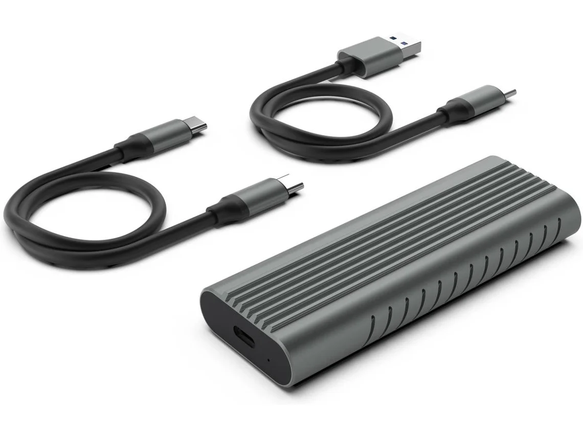 Caixa portátil EWENT para SSD M.2 NVMe/PCIe USB-C 3.2 Gen2