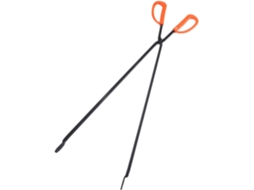 Pinça Para Resíduos Doitool, Em Ferro Vermelho E Plástico, Com Cabo Longo, Ideal Para Churrascos, Prevenindo Queimaduras