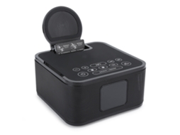 Caixa De Som Bluetooth (carregamento Sem Fio, Suporte Para Telefone) Preto