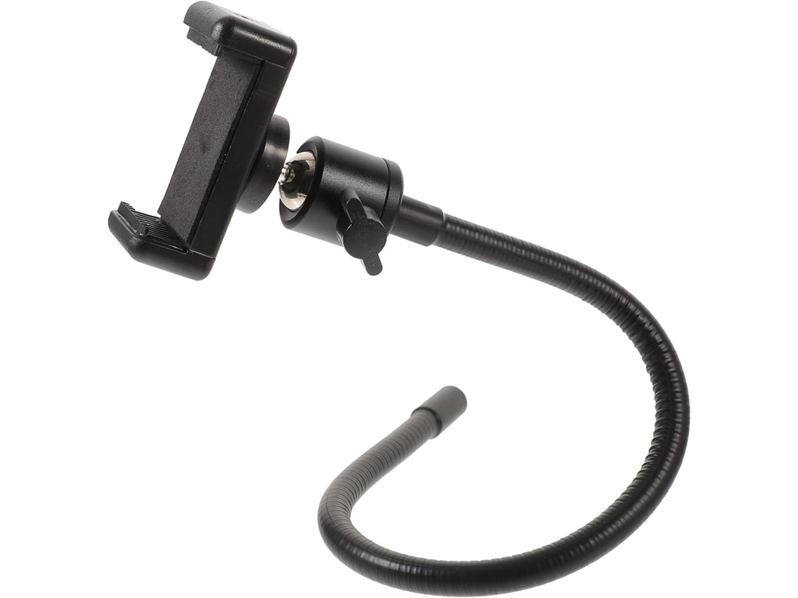 Tripé Para Celular Com Ângulo Ajustável, Tubo Flexível Preto