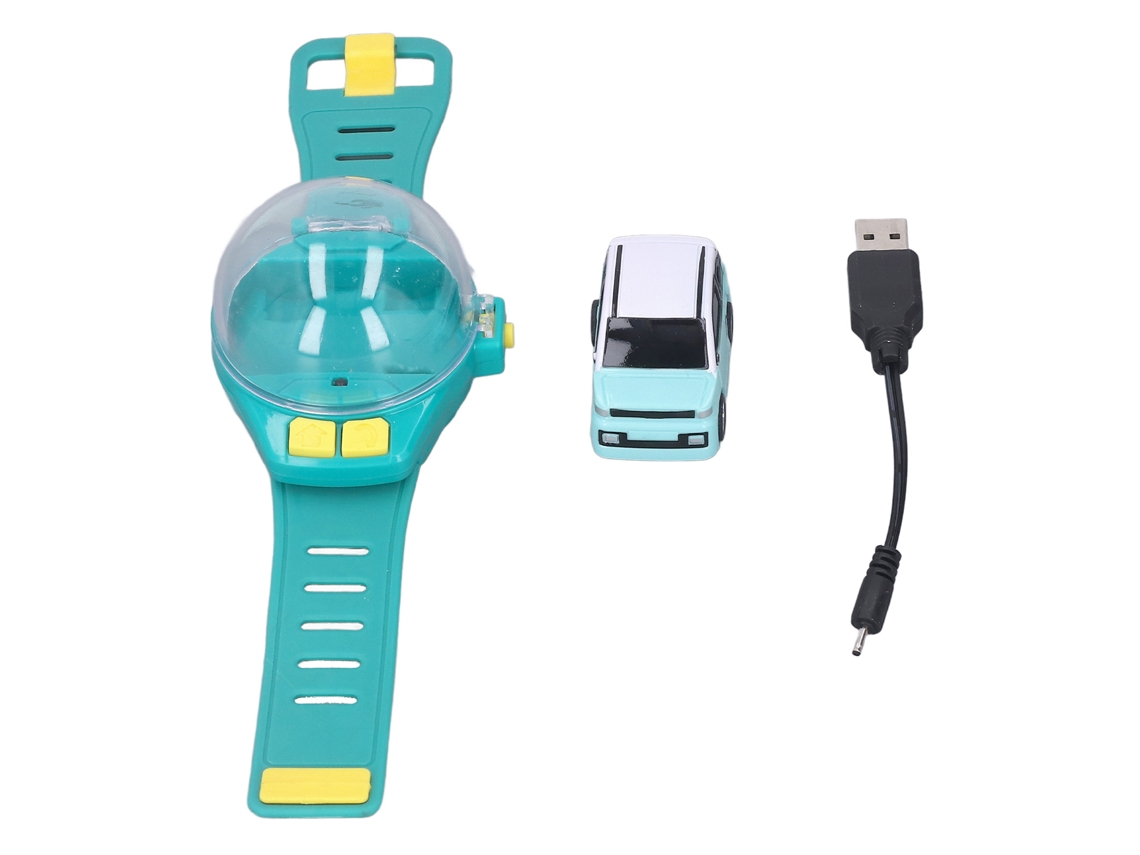 Mali brinquedo Carro de Controle Remoto Relógio Mini Carregável Usb para Meninos e Meninas Presente de Aniversário Verde