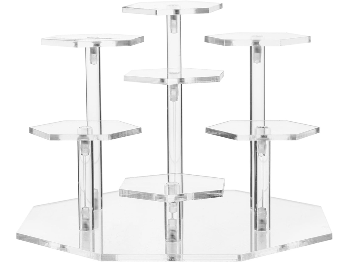 Expositor De Acrílico Transparente 7 Níveis Fomiyes, Suporte Para Estatuetas E Objetos De Coleção, Organizador Prático