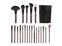 Set De 21 Pincéis De Maquiagem Com Bolsa De Armazenamento