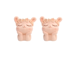 Laxiscreed Conjunto De 2 Casas De Resina Com Coelhos Para Suculentas E Decoração De Escritório