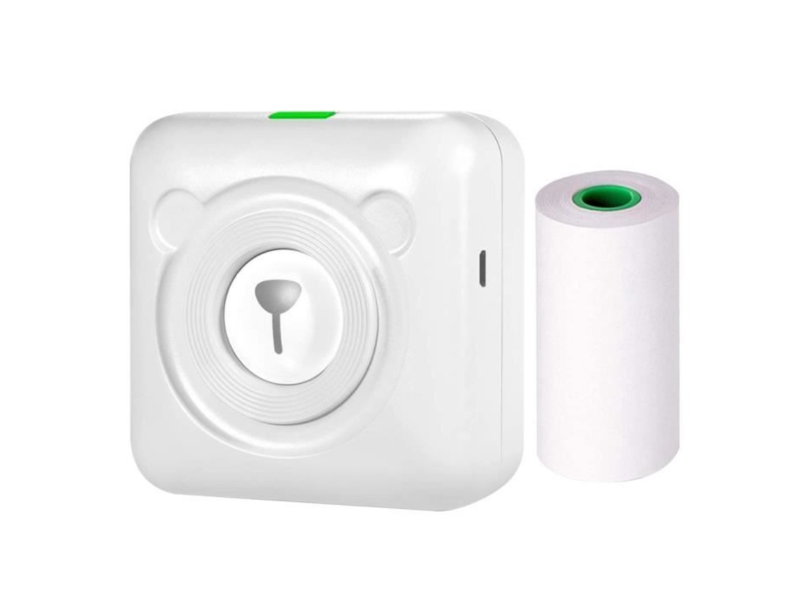 Mini impressora térmica, mini impressora térmica sem fio usb 203dpi bolso foto máquina móvel terreno TOPOFLY